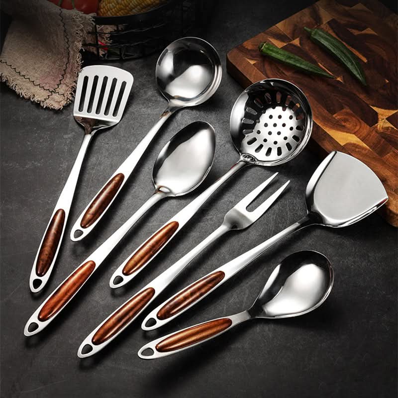 Bistro Keukenhulp Set | Ergonomische RVS Handgrepen, 7-delig