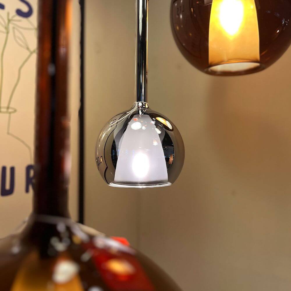 Bela Glass Pendant Light | Dimmable, 150cm Textile Cable