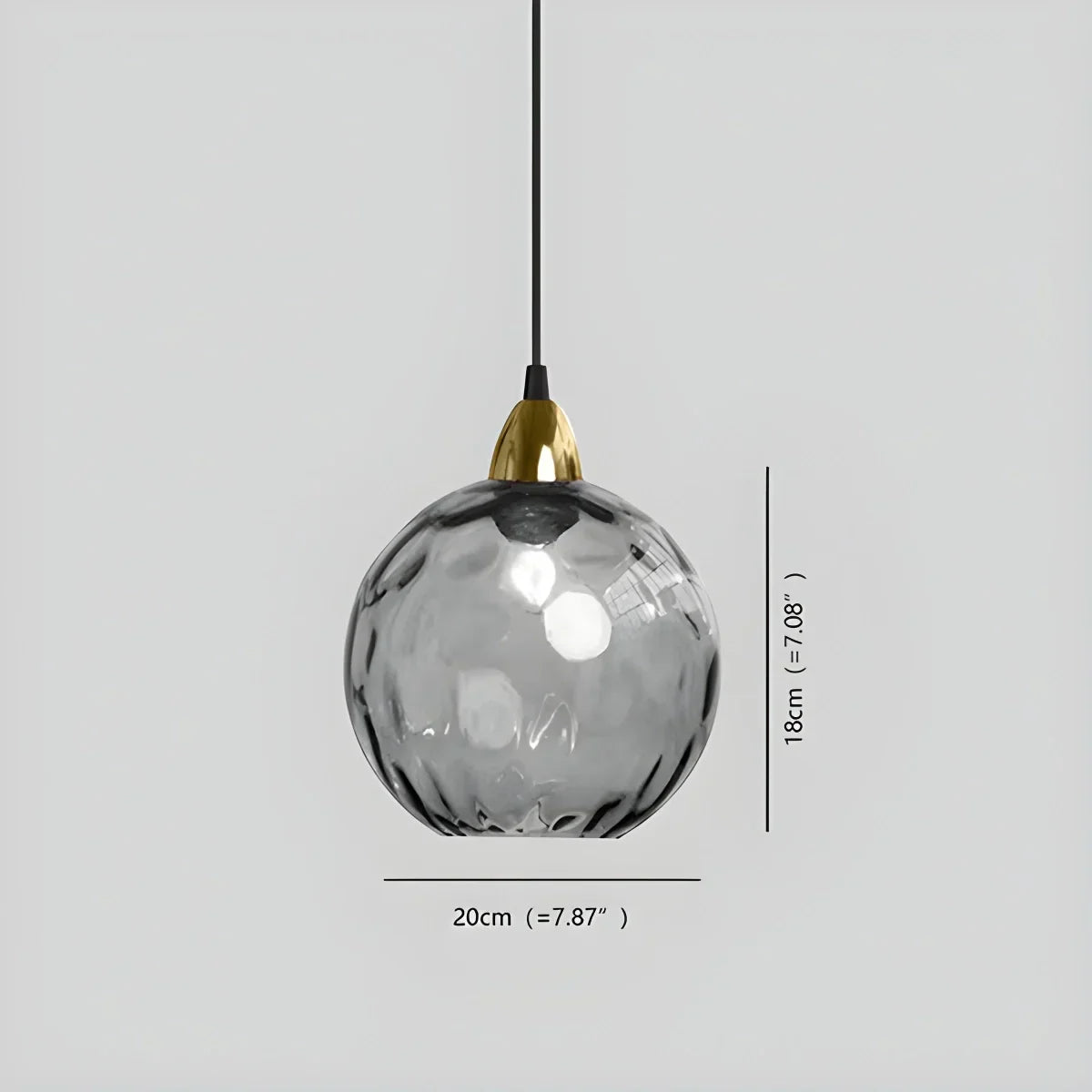Luma Droplet Pendant Light | Elegant Glass Design, Warm 3000K Light