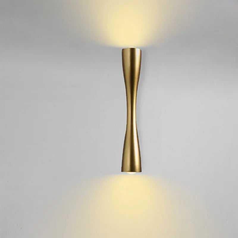 Bela Wall Lamp | Modern Gold, Up & Down Waterproof Design