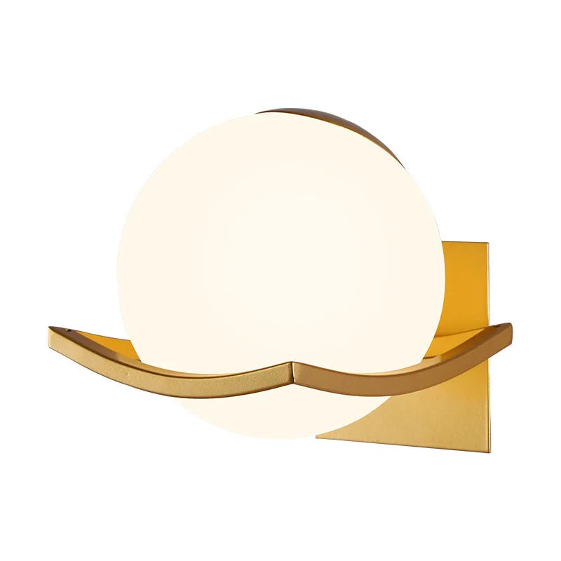 Mira Wall Light | Modern Opal Glass Globe Sconce