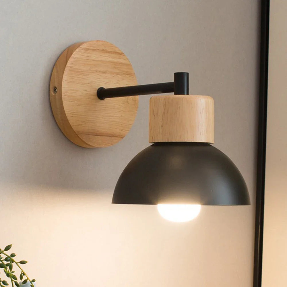 Bela Wall Lamp | Modern Wood & Metal Design, Soft Ambient Glow