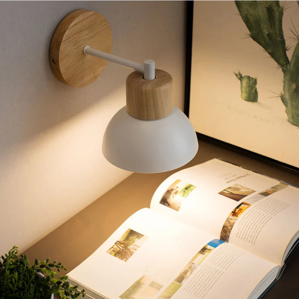 Bela Wall Lamp | Modern Wood & Metal Design, Soft Ambient Glow