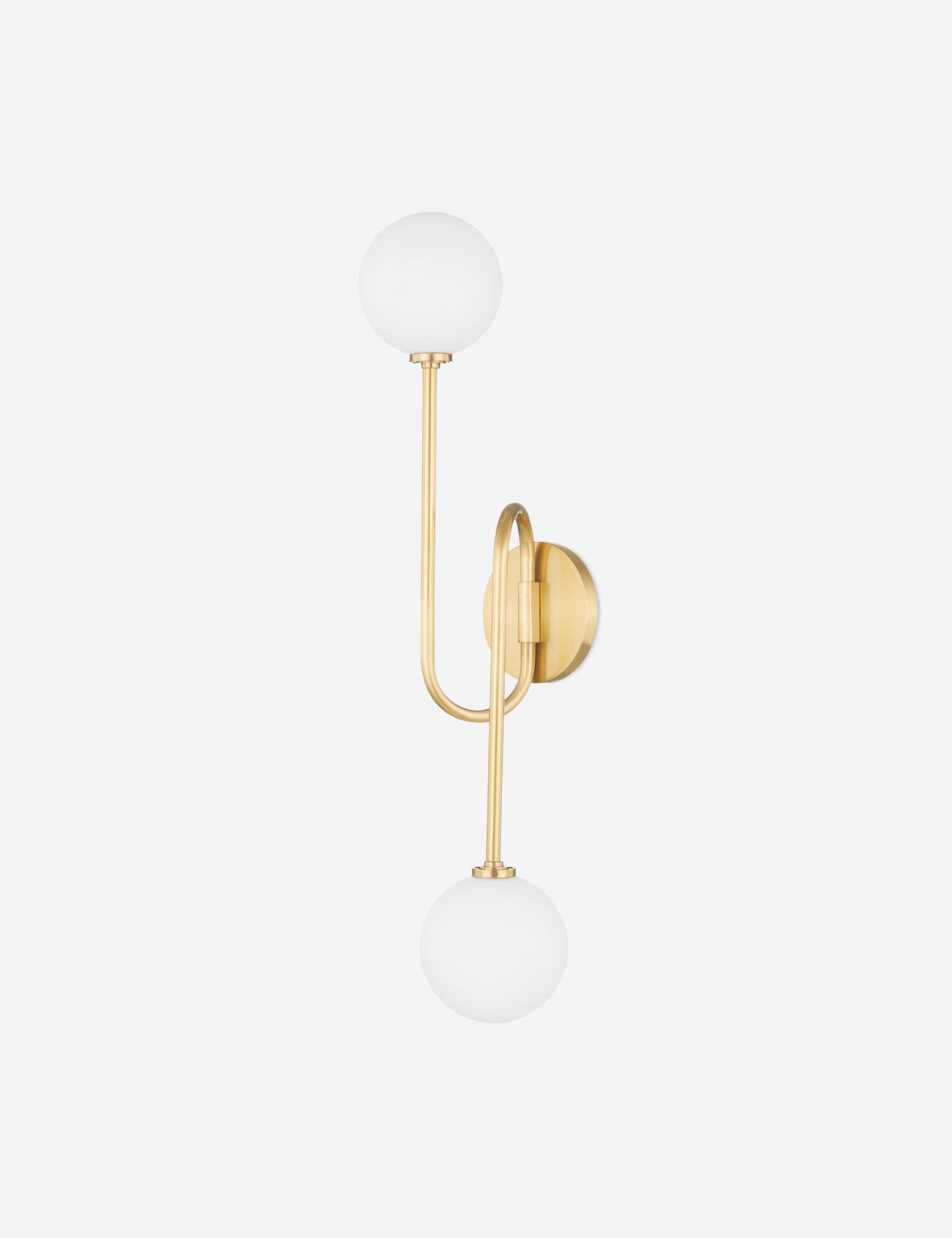 Kira Sconce | Two-Light Design with Frosted Glass Shades