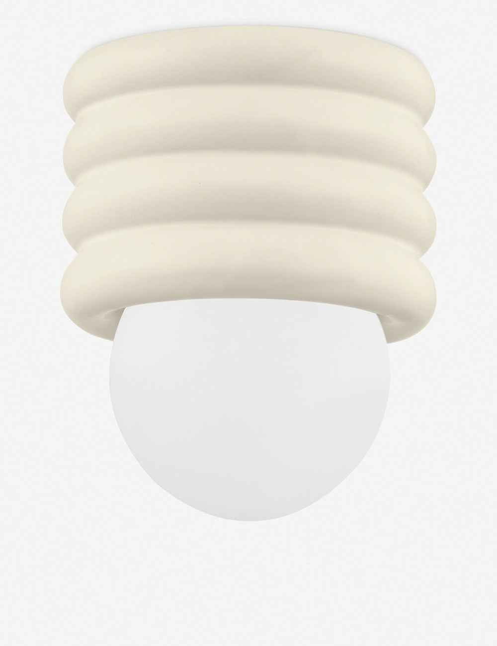 Bela Flush Mount Light | Damp-Rated Ceramic Design