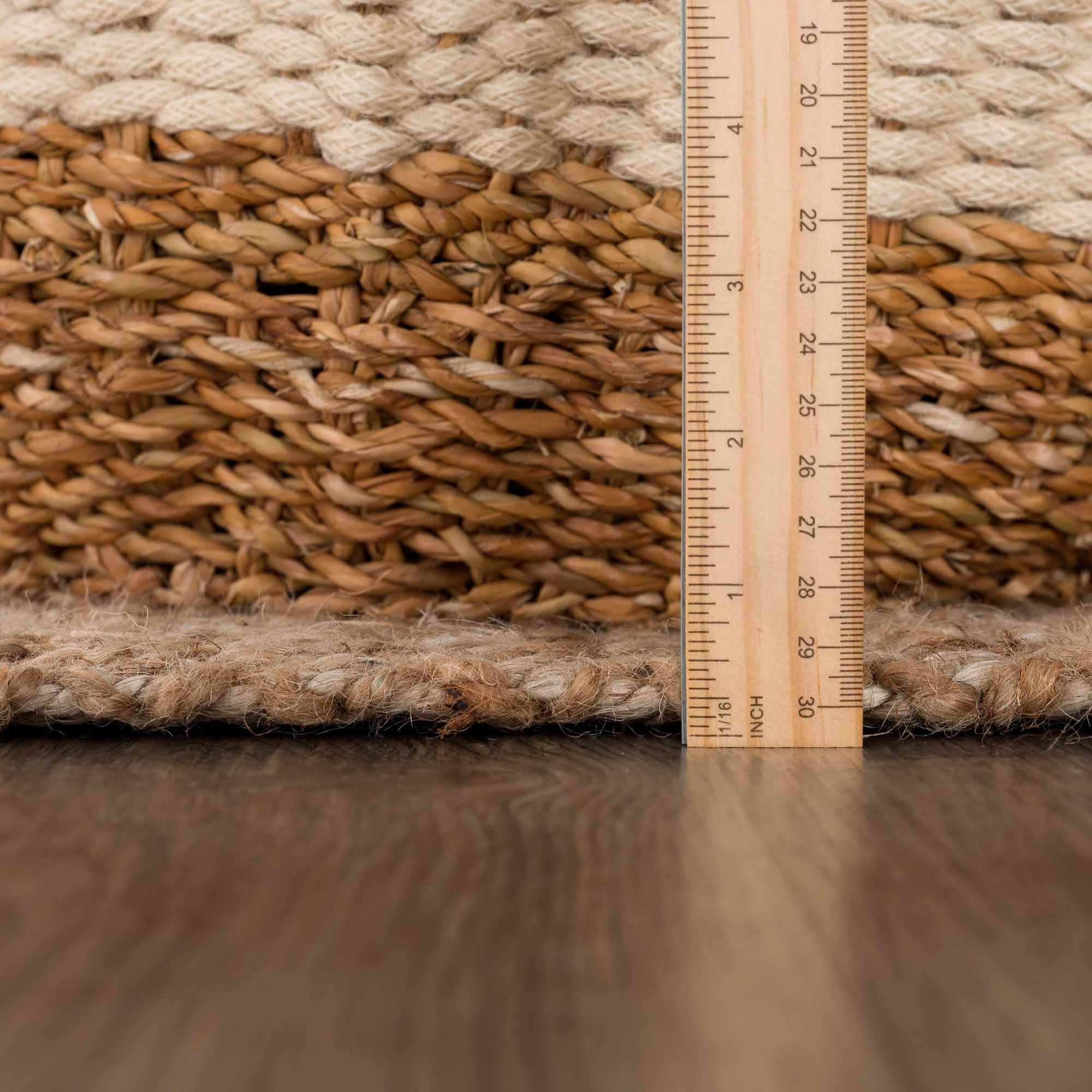 Bristol Jute Rug  Hand Woven Natural Tan, Eco-Friendly