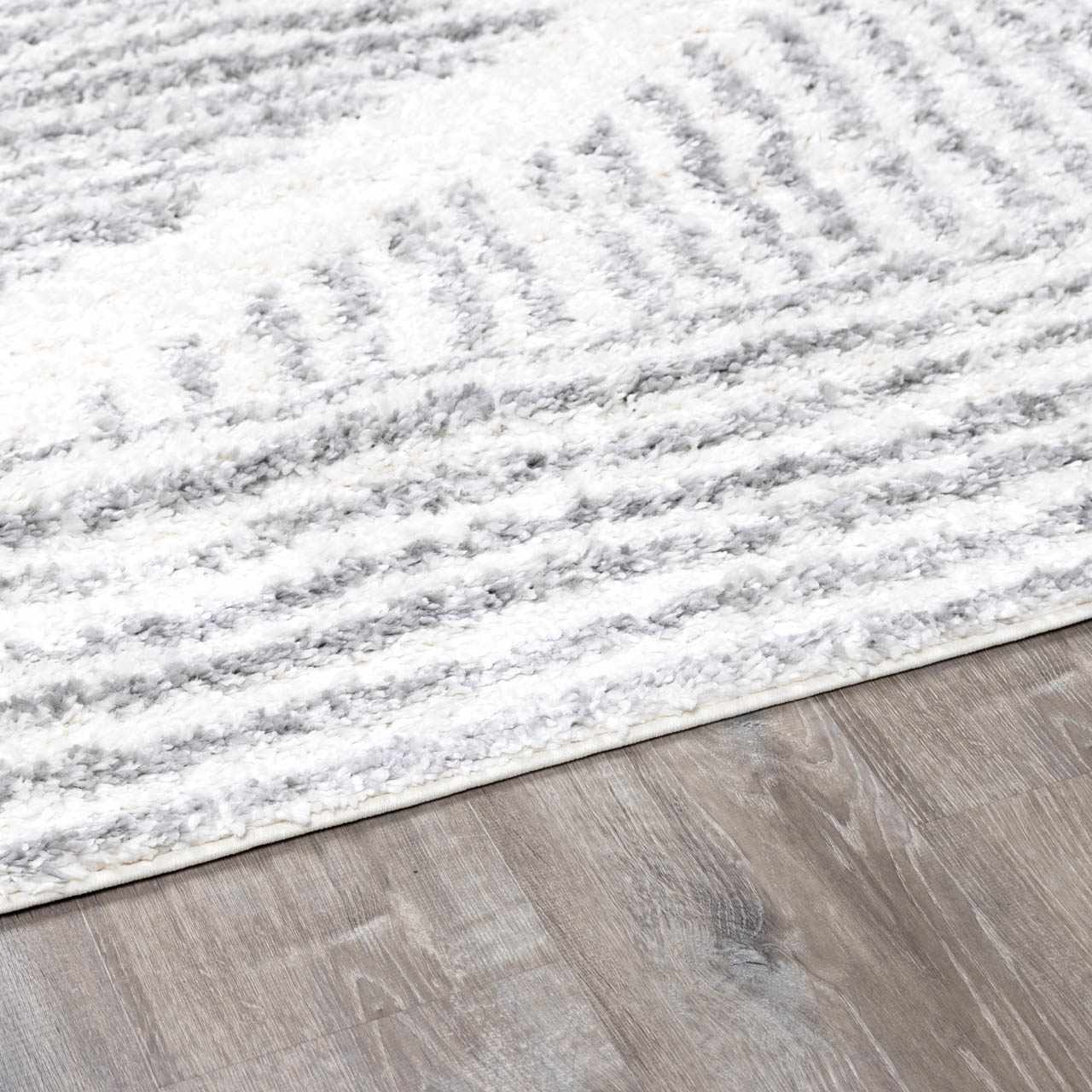 Gala Plush Area Rug  Machine Woven, 100% Polypropylene, Gray