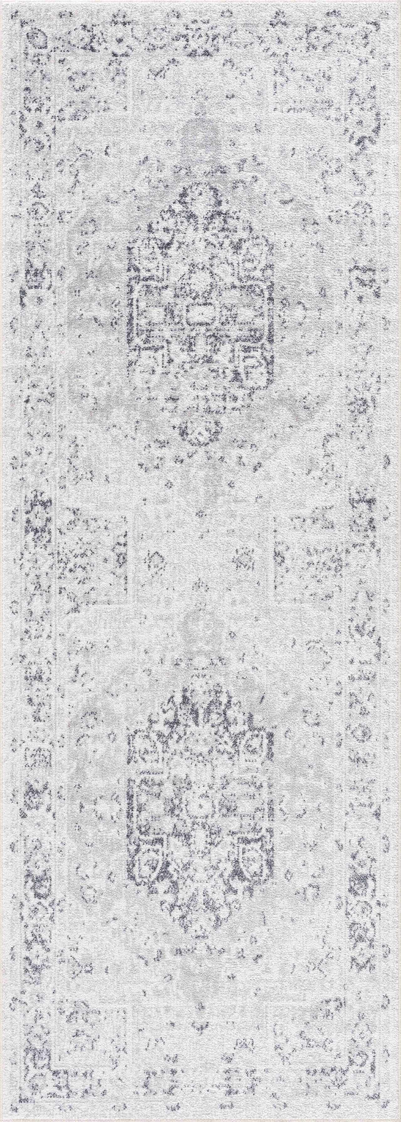 Alma Washable Rug  Traditional  Medium Pile  Antrasit
