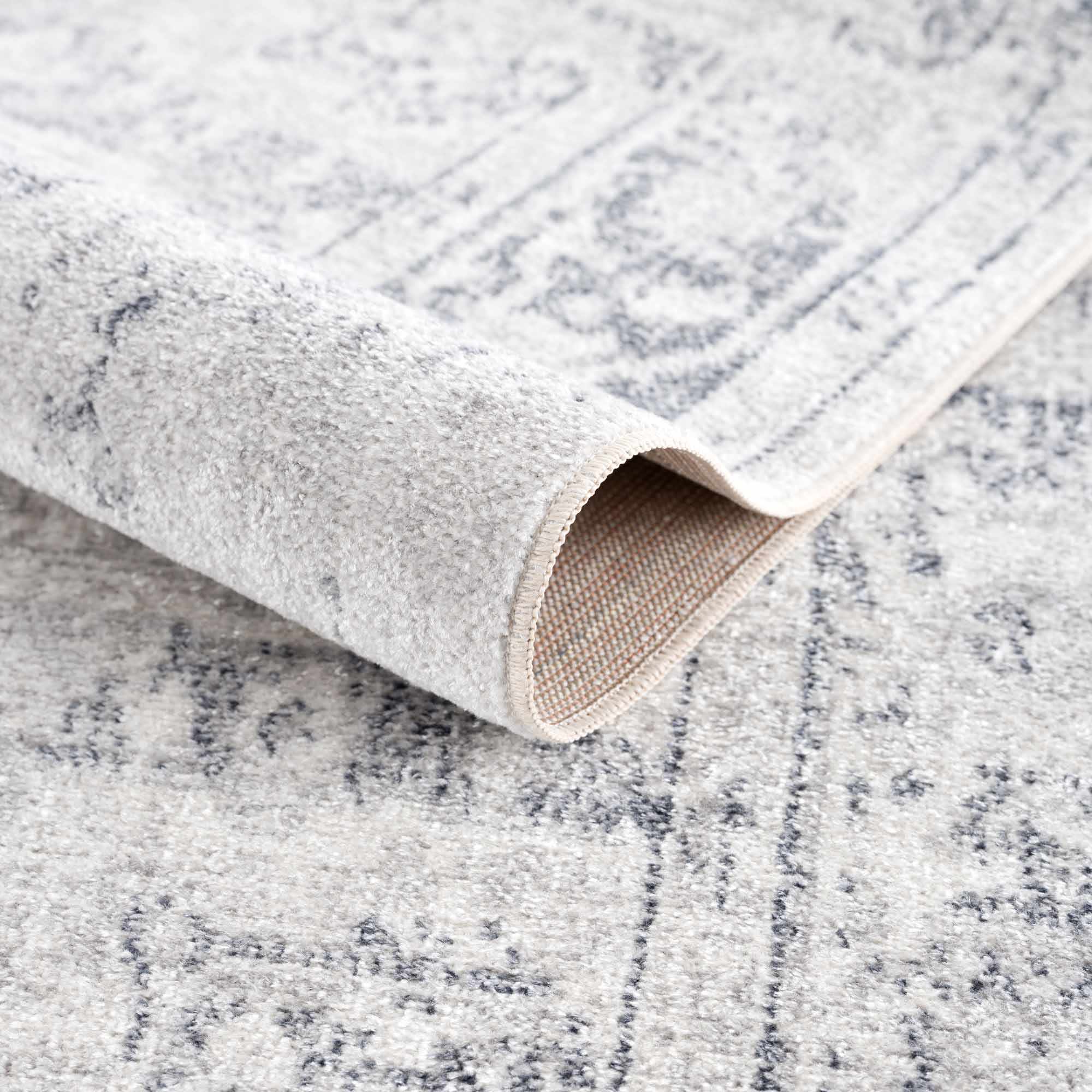 Alma Washable Rug  Traditional  Medium Pile  Antrasit