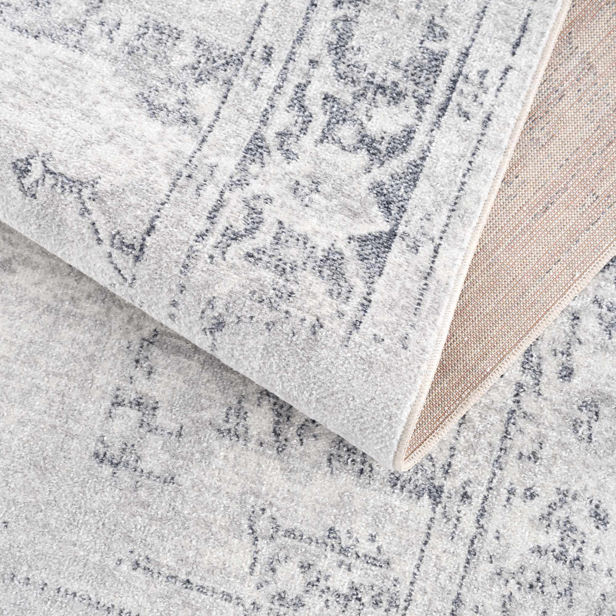Alma Washable Rug  Traditional  Medium Pile  Antrasit