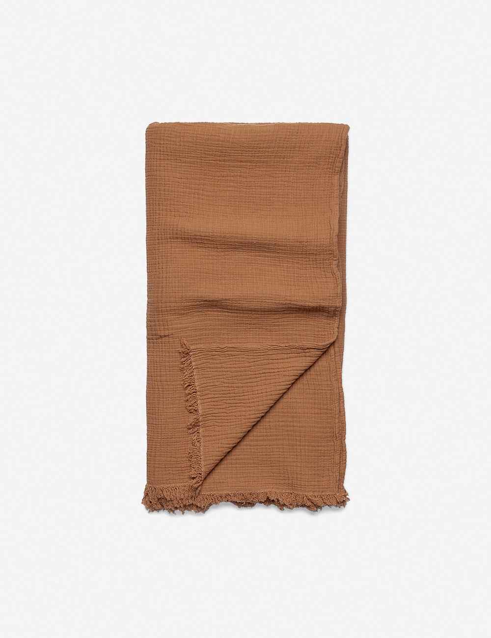 Alaia Bed Cover | Organic Cotton, Fringed Ends
