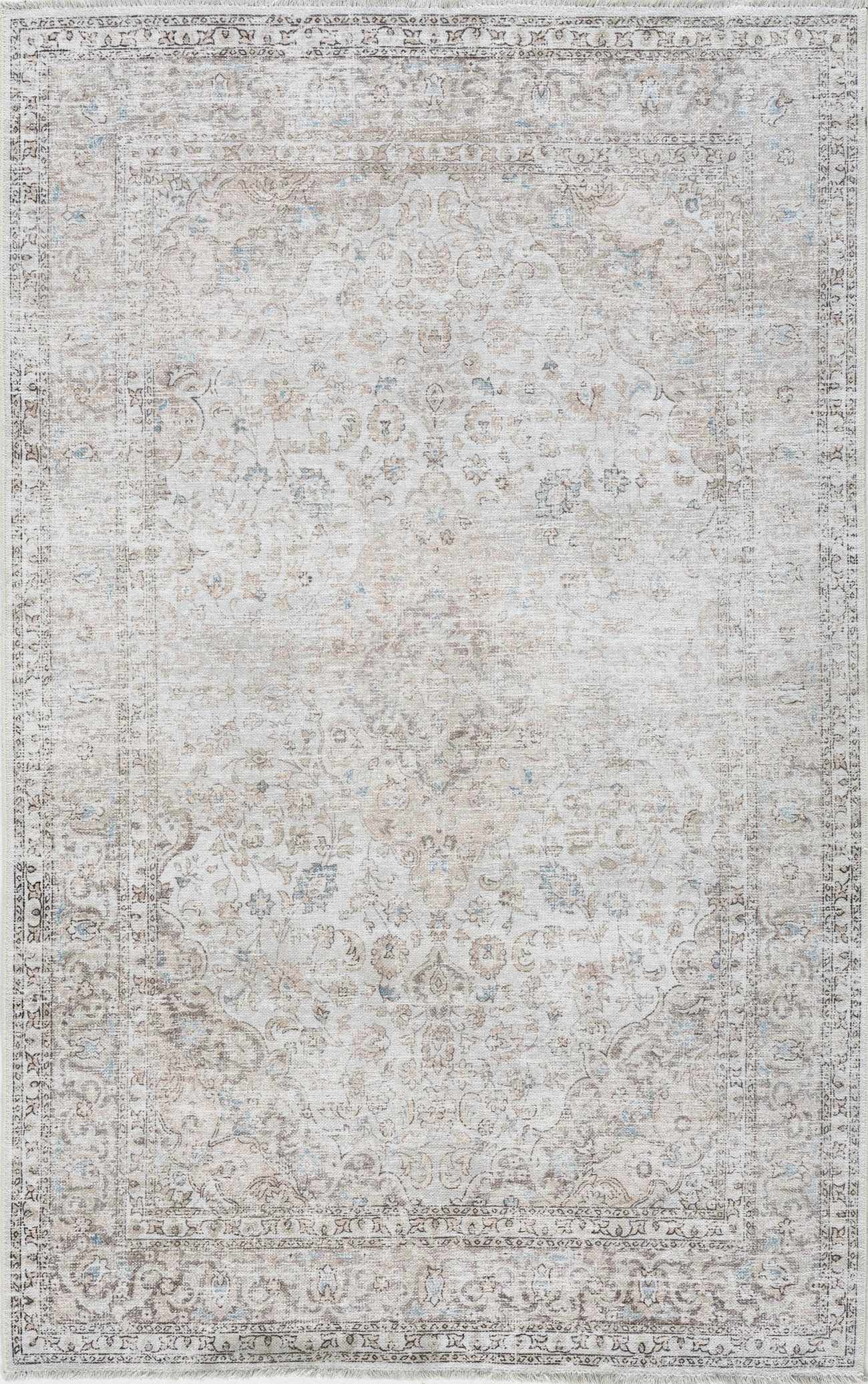Bela Washable Area Rug  Durable Polyester, Stain-Resistant