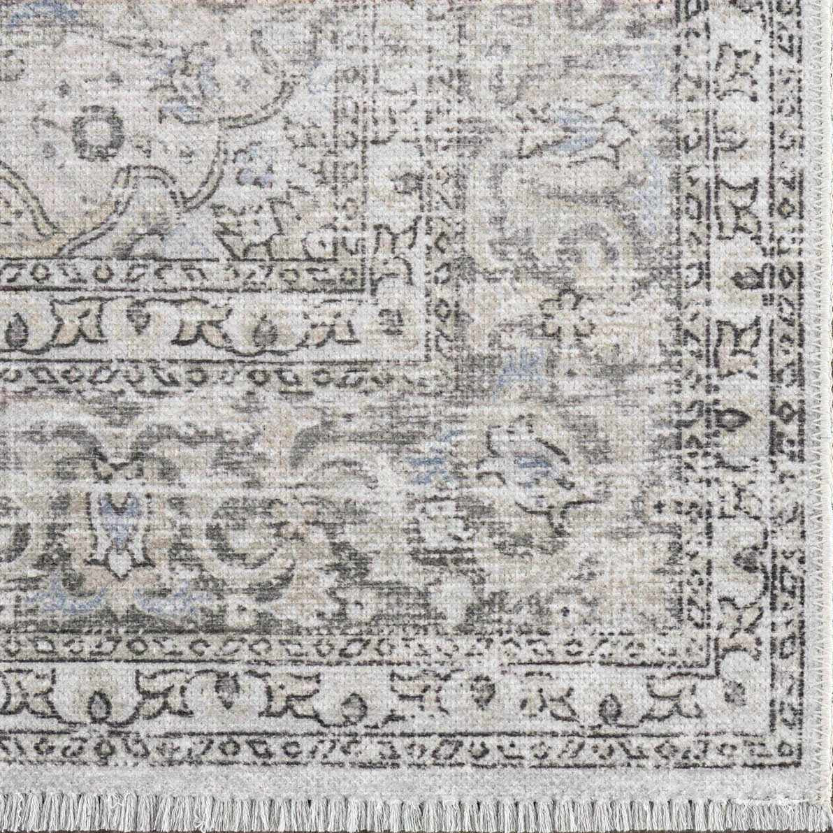 Bela Washable Area Rug  Durable Polyester, Stain-Resistant