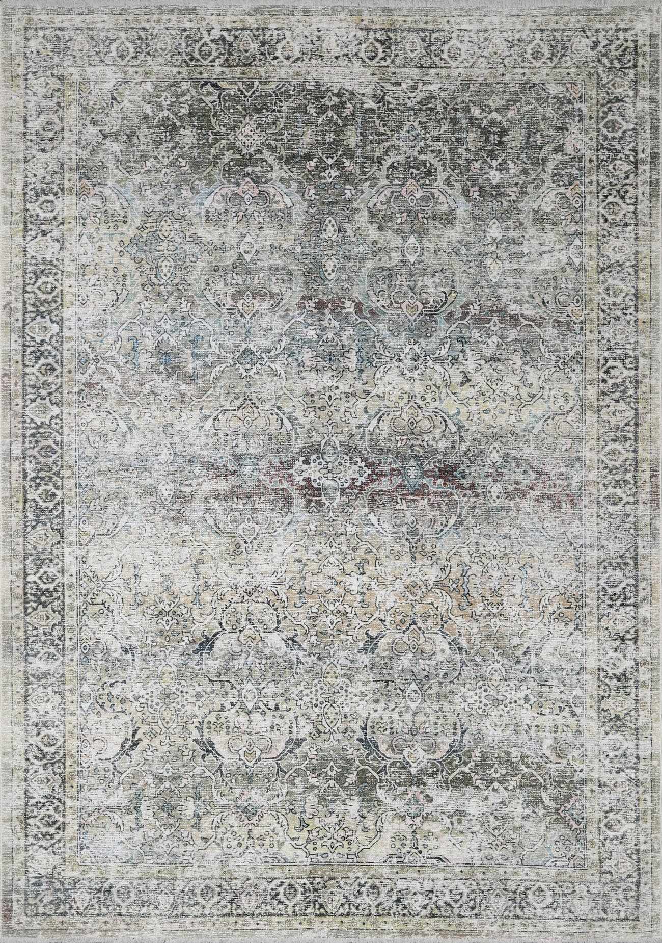 Olivio Washable Area Rug  Vintage Design, Soft Polyester