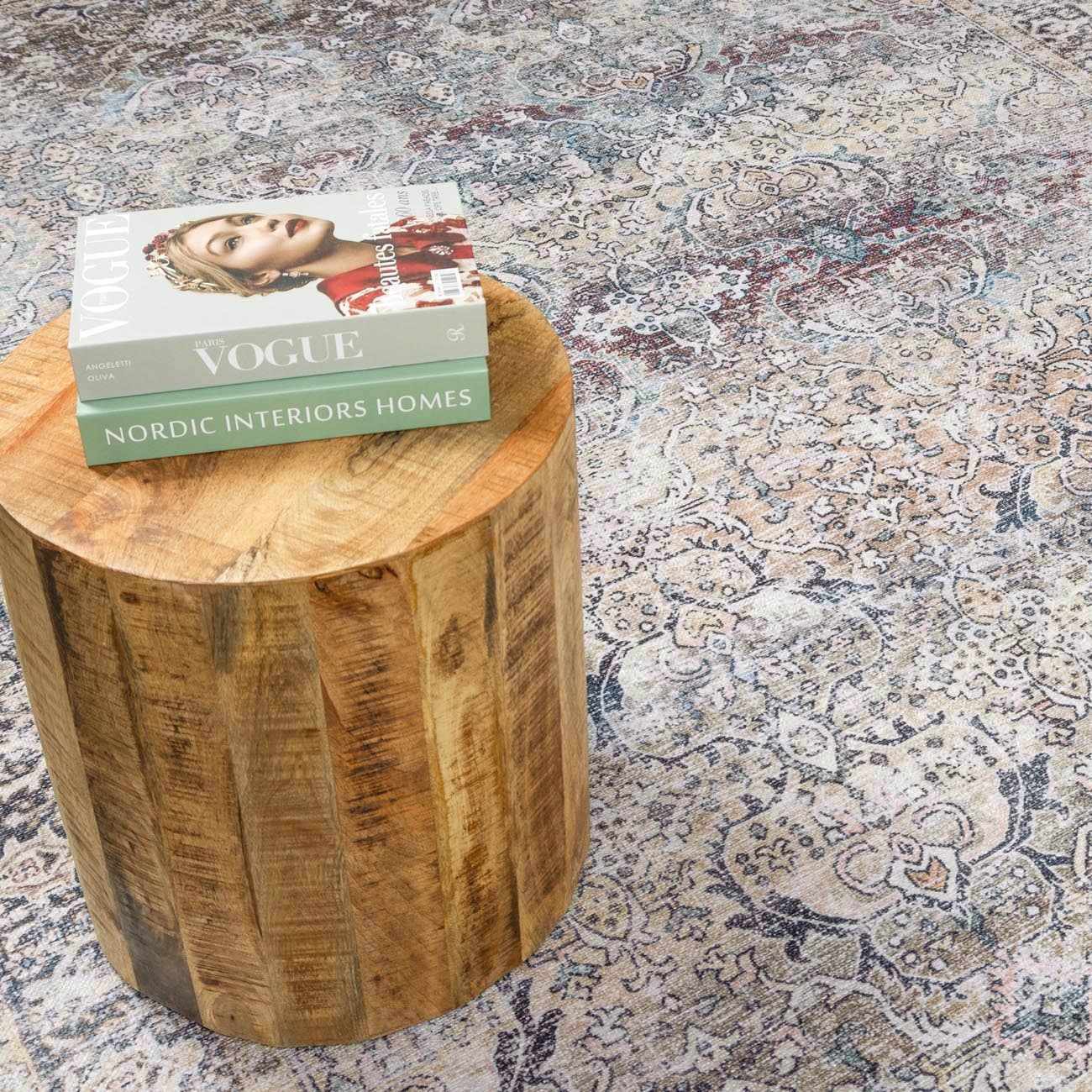 Olivio Washable Area Rug  Vintage Design, Soft Polyester