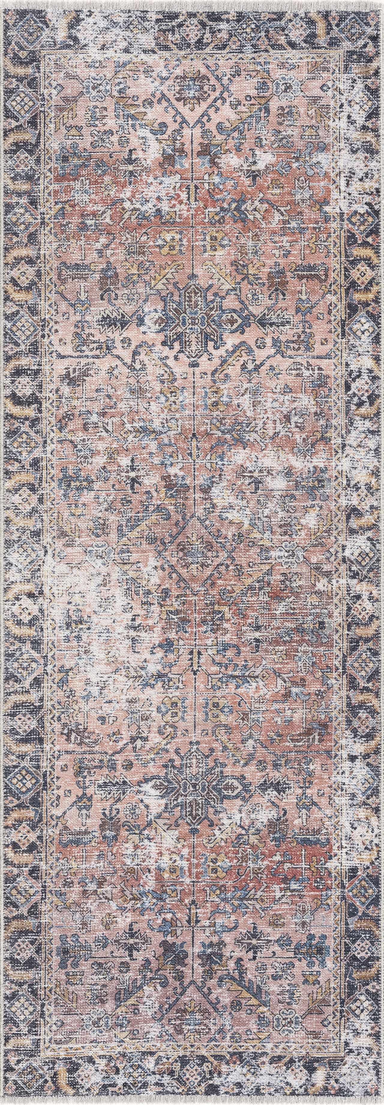 Bela Washable Rug  Traditional Machine Printed Polyester