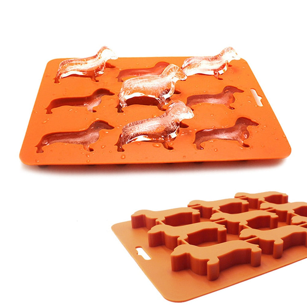 Doxie Ice Mold | Flexible Silicone, Dachshund Design