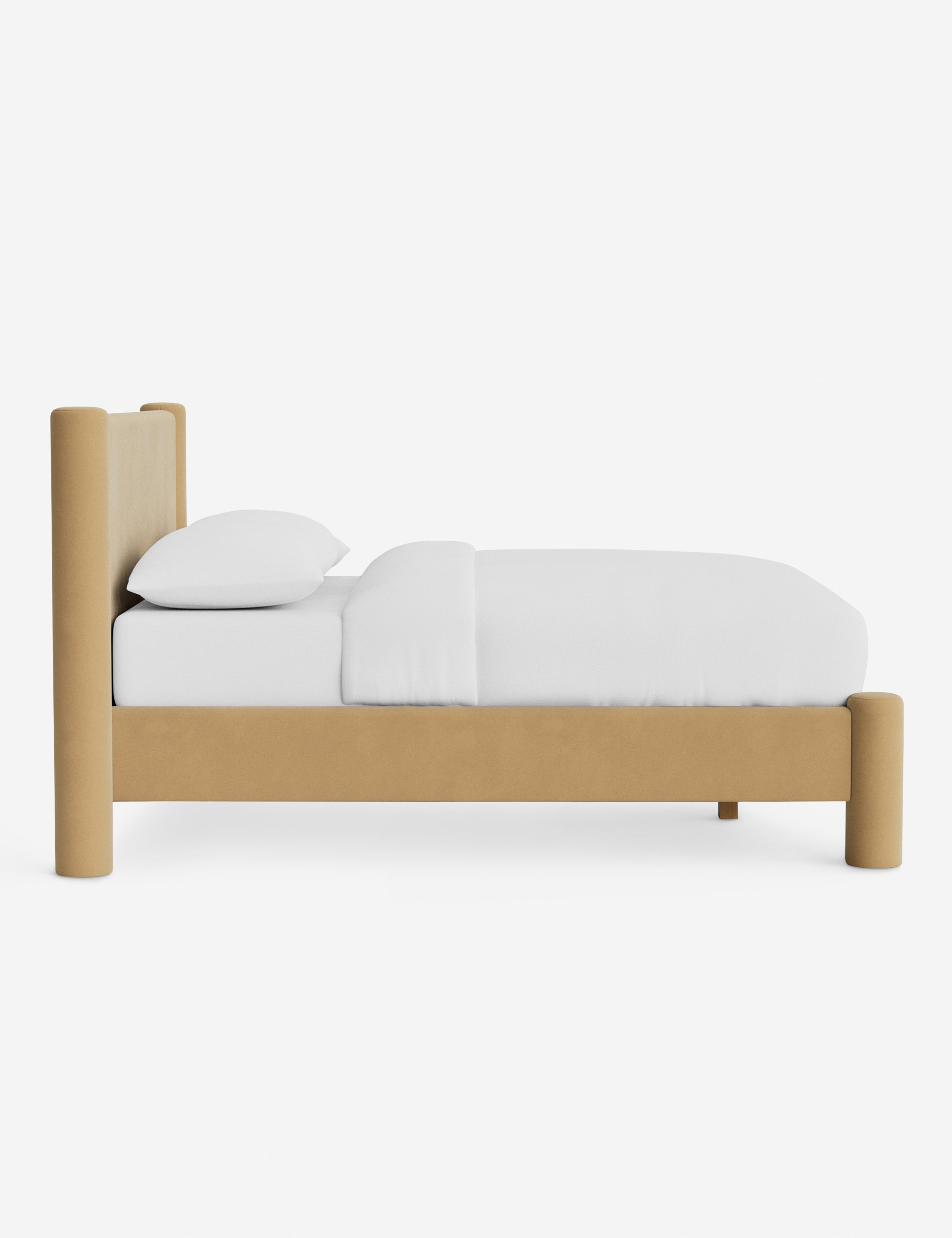 Bello Bed | Oversized Headboard, Fully-Upholstered Frame