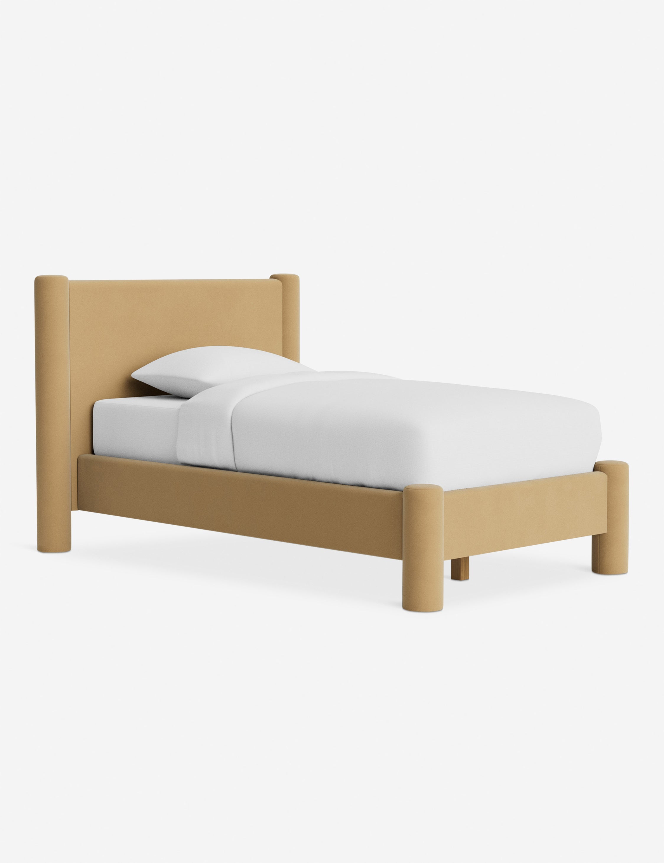 Bello Bed | Oversized Headboard, Fully-Upholstered Frame