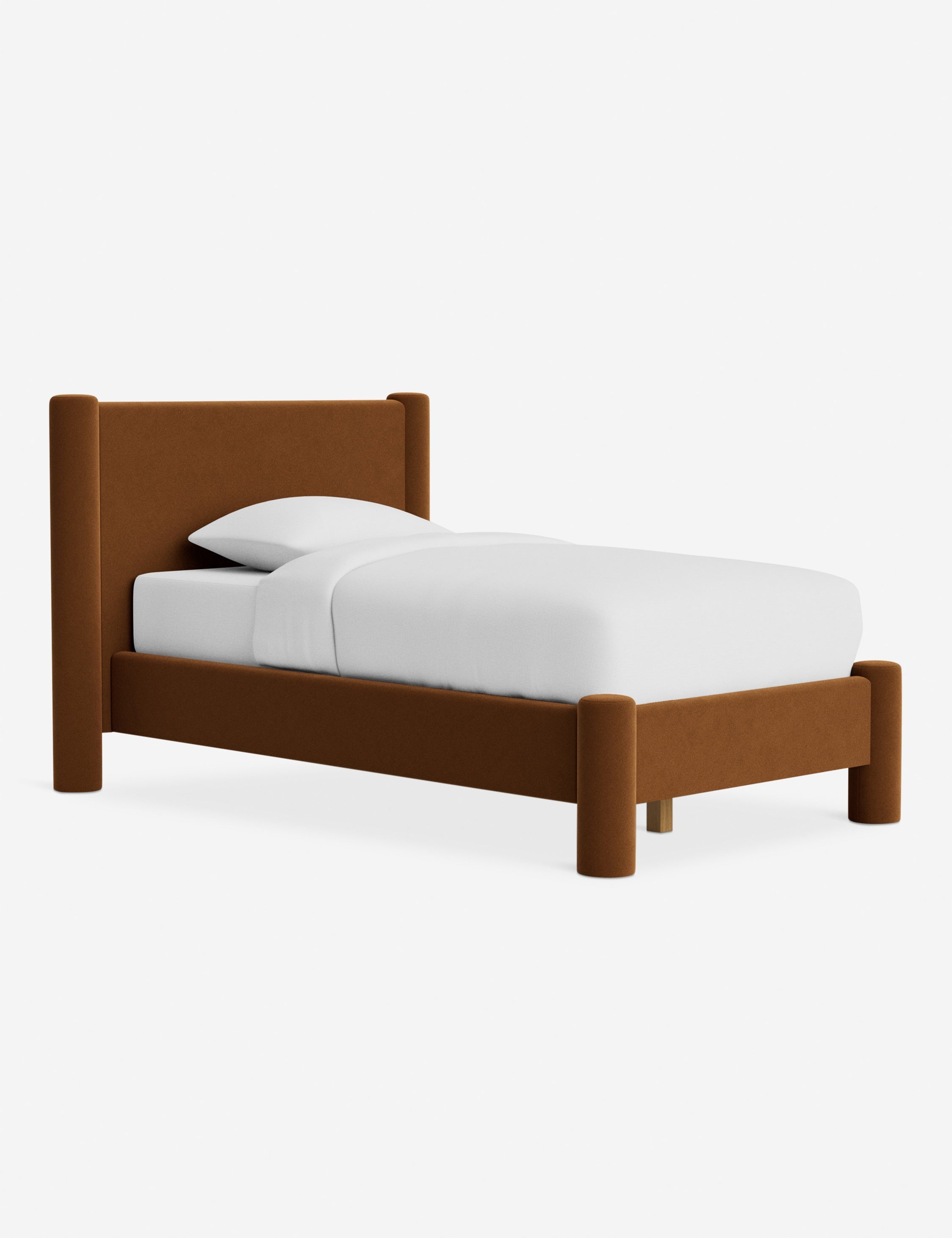 Bello Bed | Oversized Headboard, Fully-Upholstered Frame