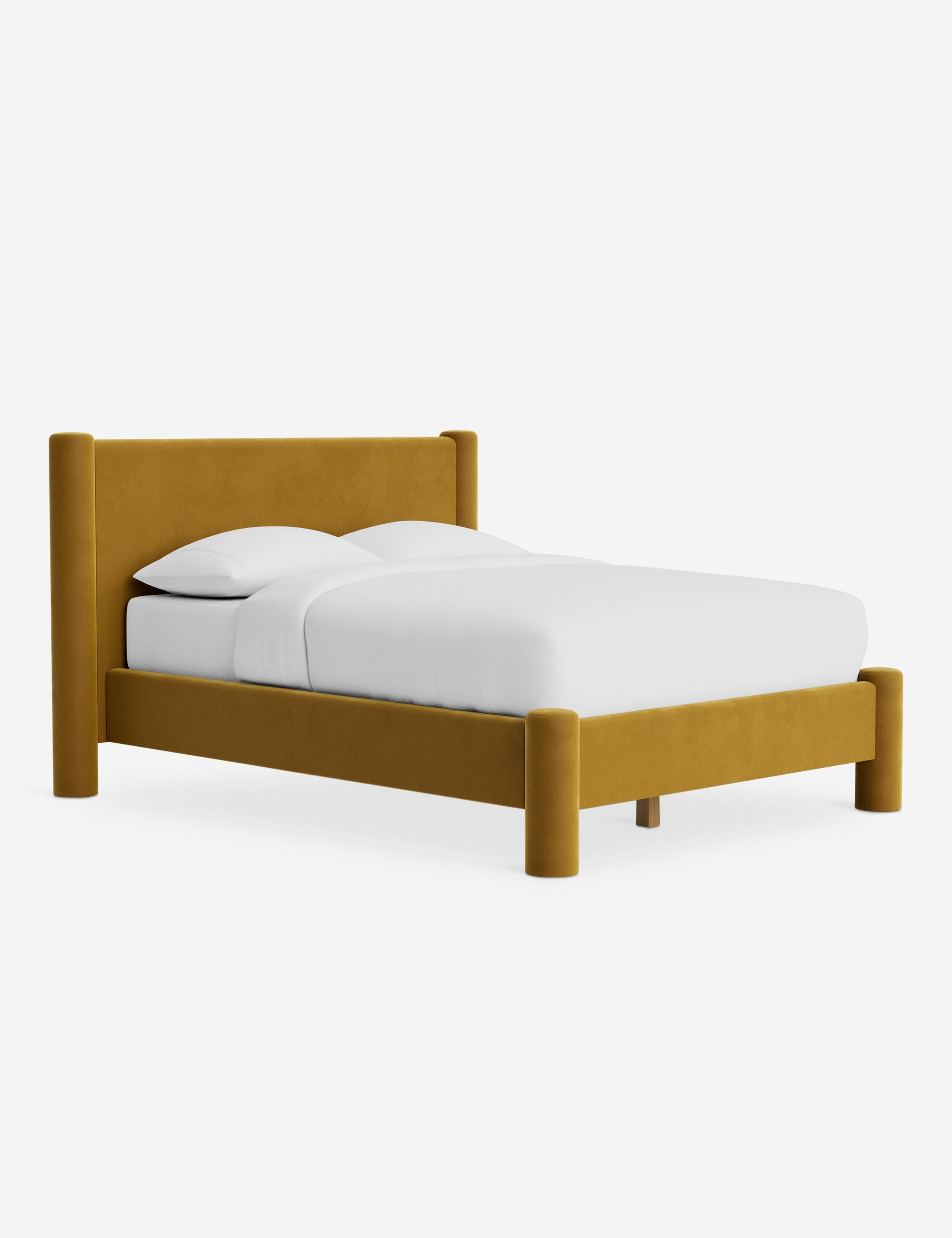 Bello Bed | Oversized Headboard, Fully-Upholstered Frame