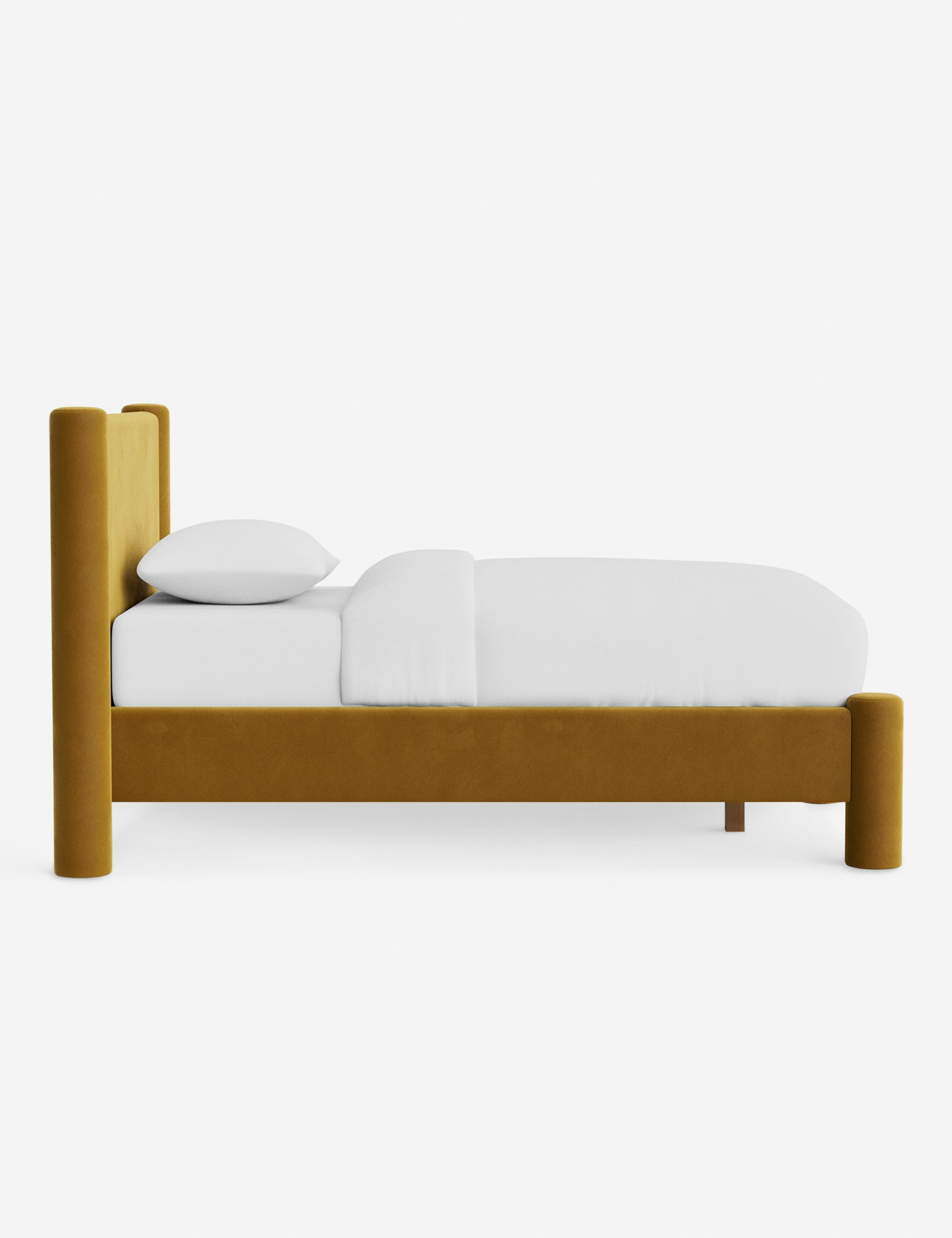 Bello Bed | Oversized Headboard, Fully-Upholstered Frame
