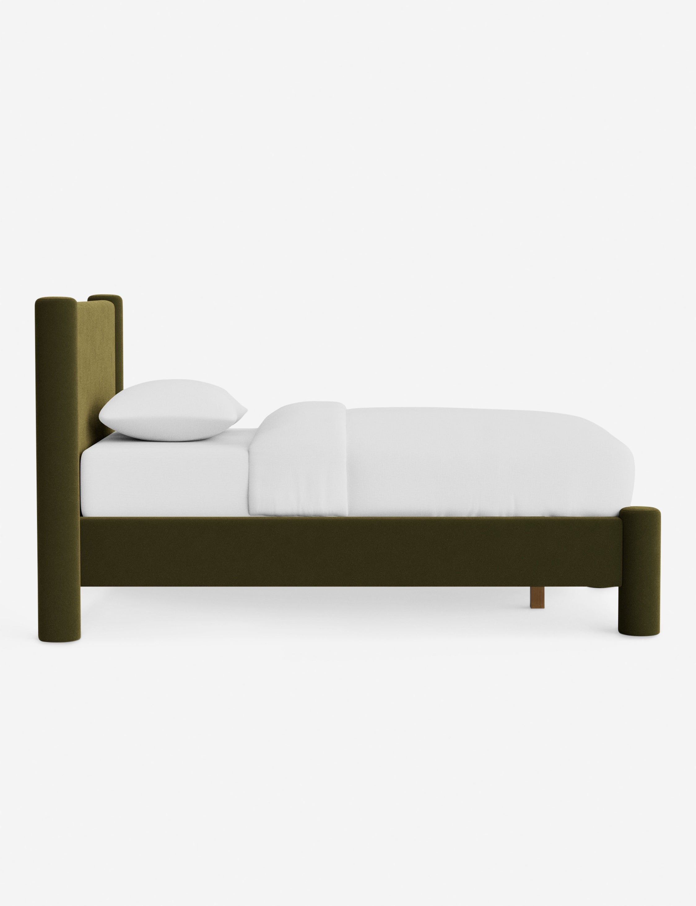 Bello Bed | Oversized Headboard, Fully-Upholstered Frame