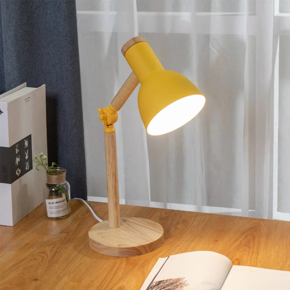 Bela Desk Lamp | Adjustable Wooden Design, Eye-Friendly Light