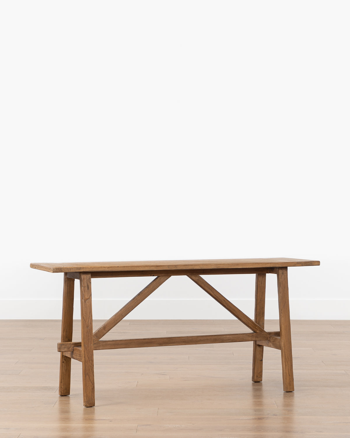 Benson Console Table Reclaimed Elm Wood Rustic Design