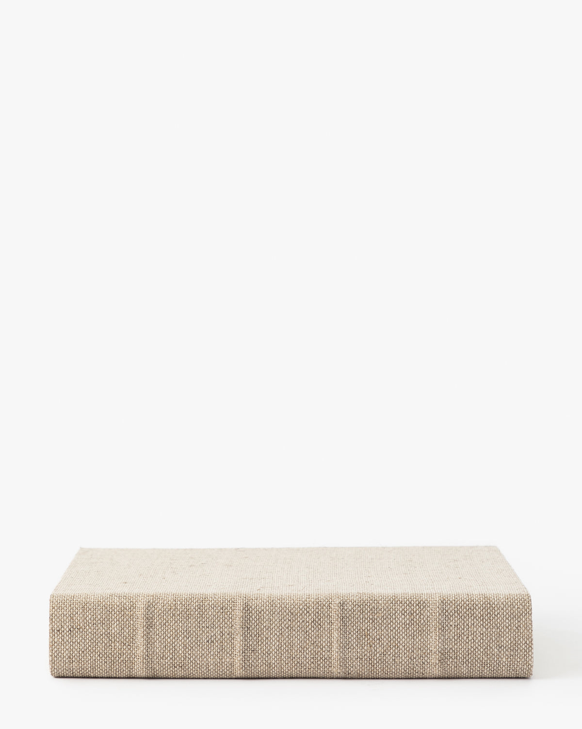 Bela Handcrafted Linen Book  Two-Toned Fabric, Traditional Binding