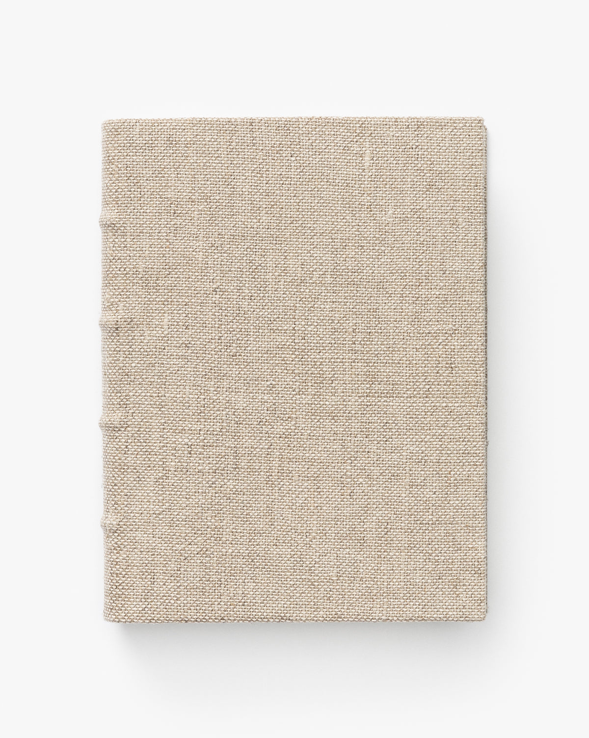 Bela Handcrafted Linen Book  Two-Toned Fabric, Traditional Binding