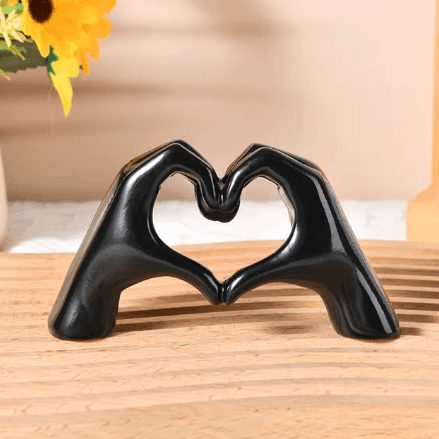 Bela Abstract Sculpture | Symbolic Heart Design, Resin Material