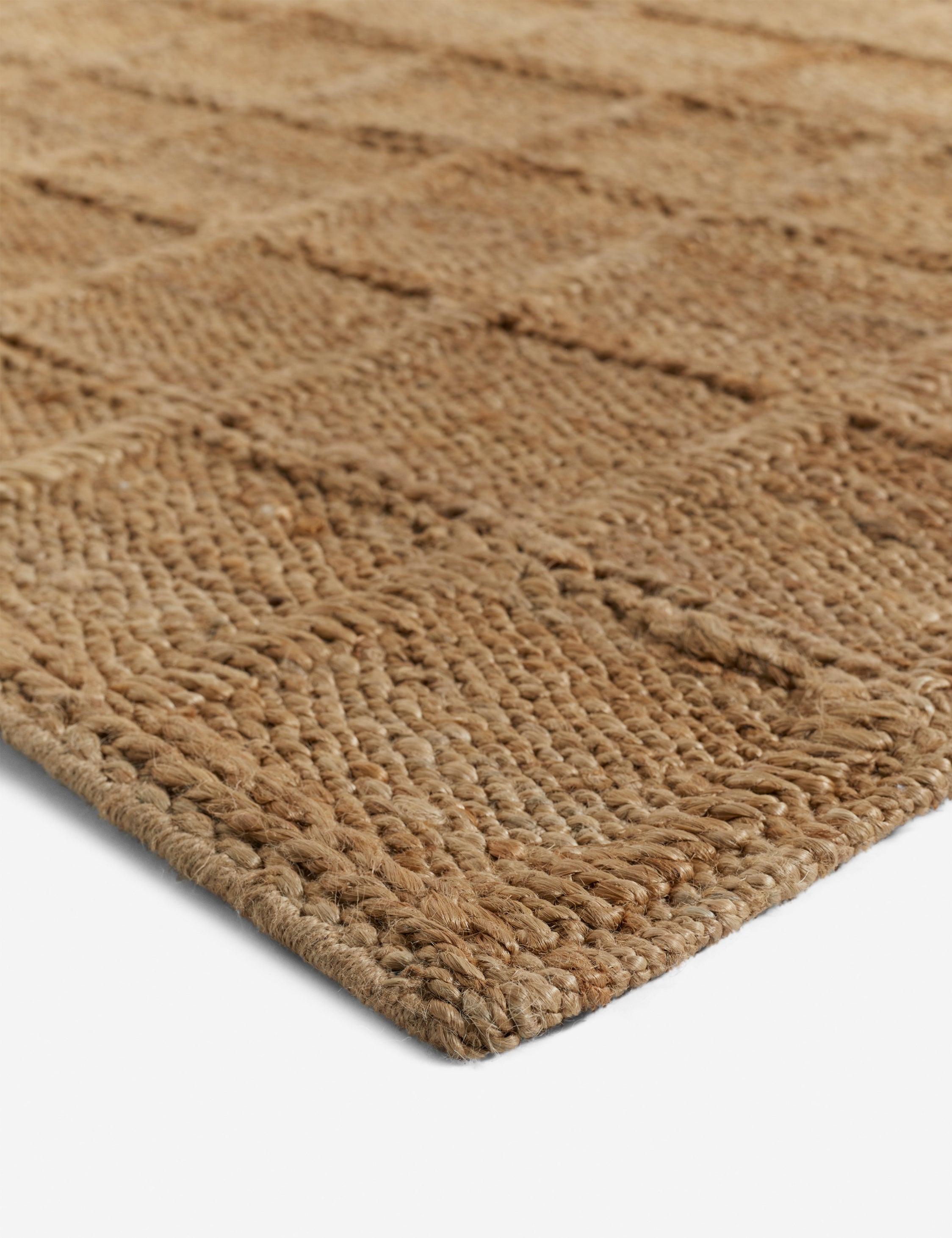 Haven Jute Rug | Textured Grid Design, Luxe Earth Tones