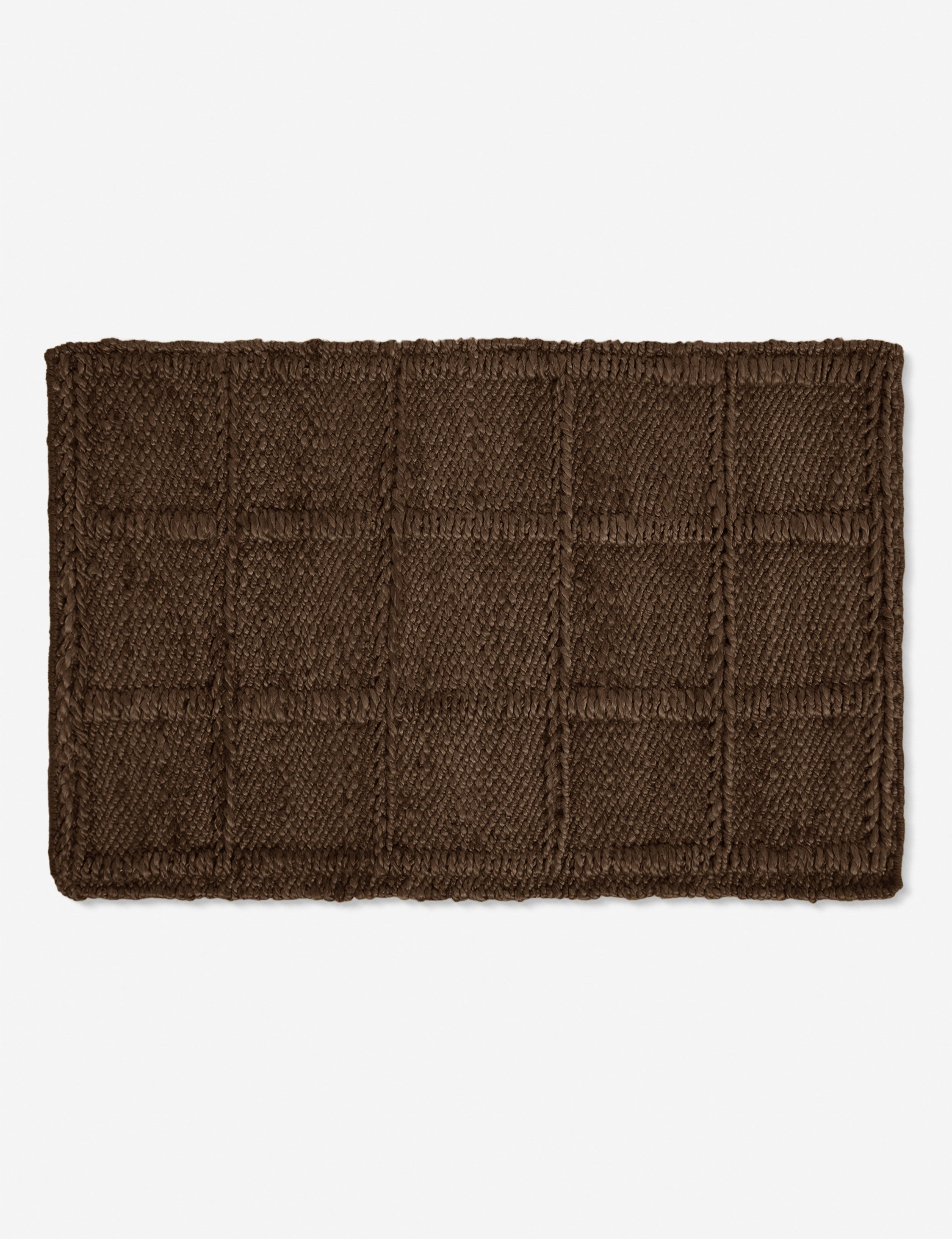 Haven Jute Rug | Textured Grid Design, Luxe Earth Tones