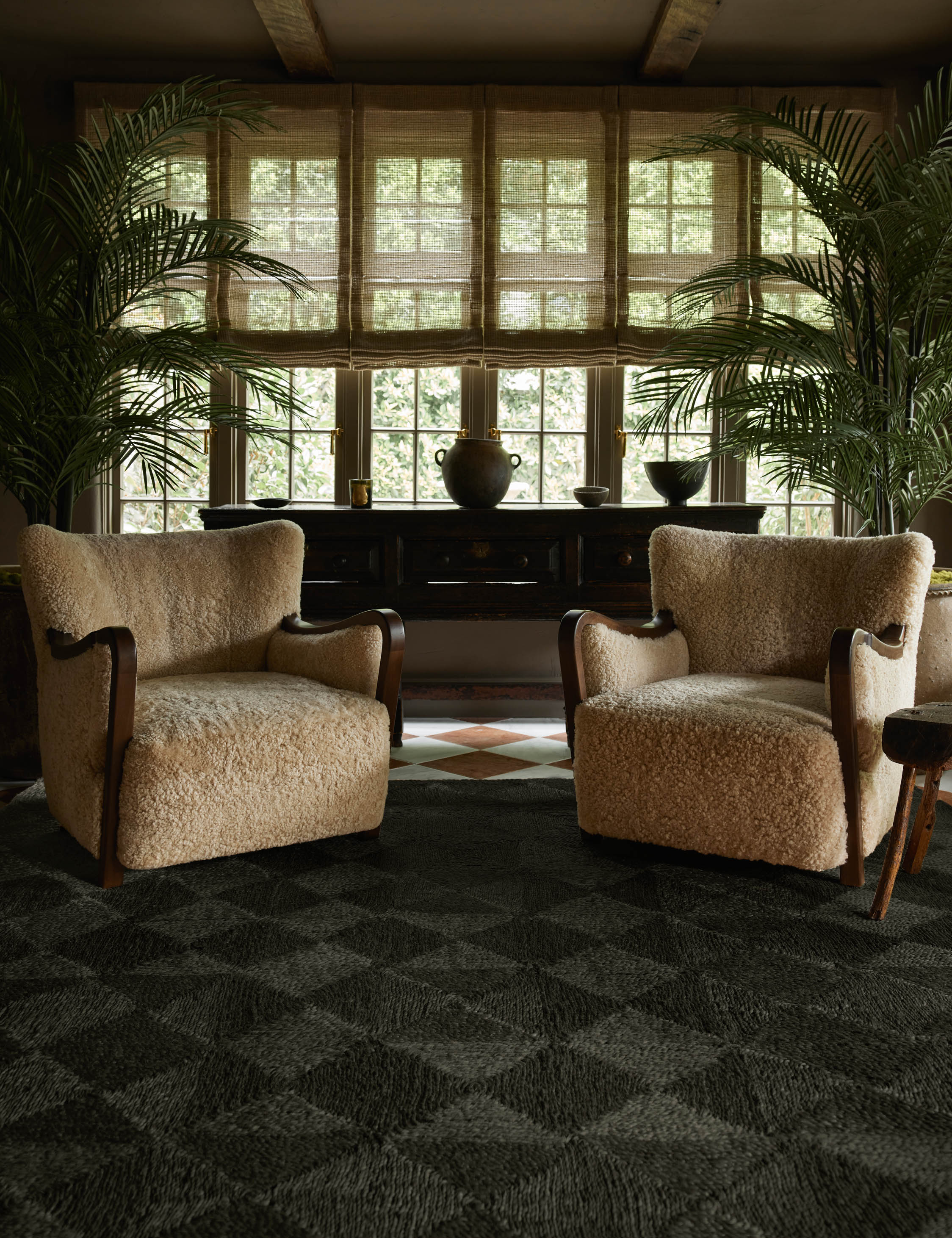 Haven Handmade Jute Rug | Handwoven Grid Design by Jake Arnold