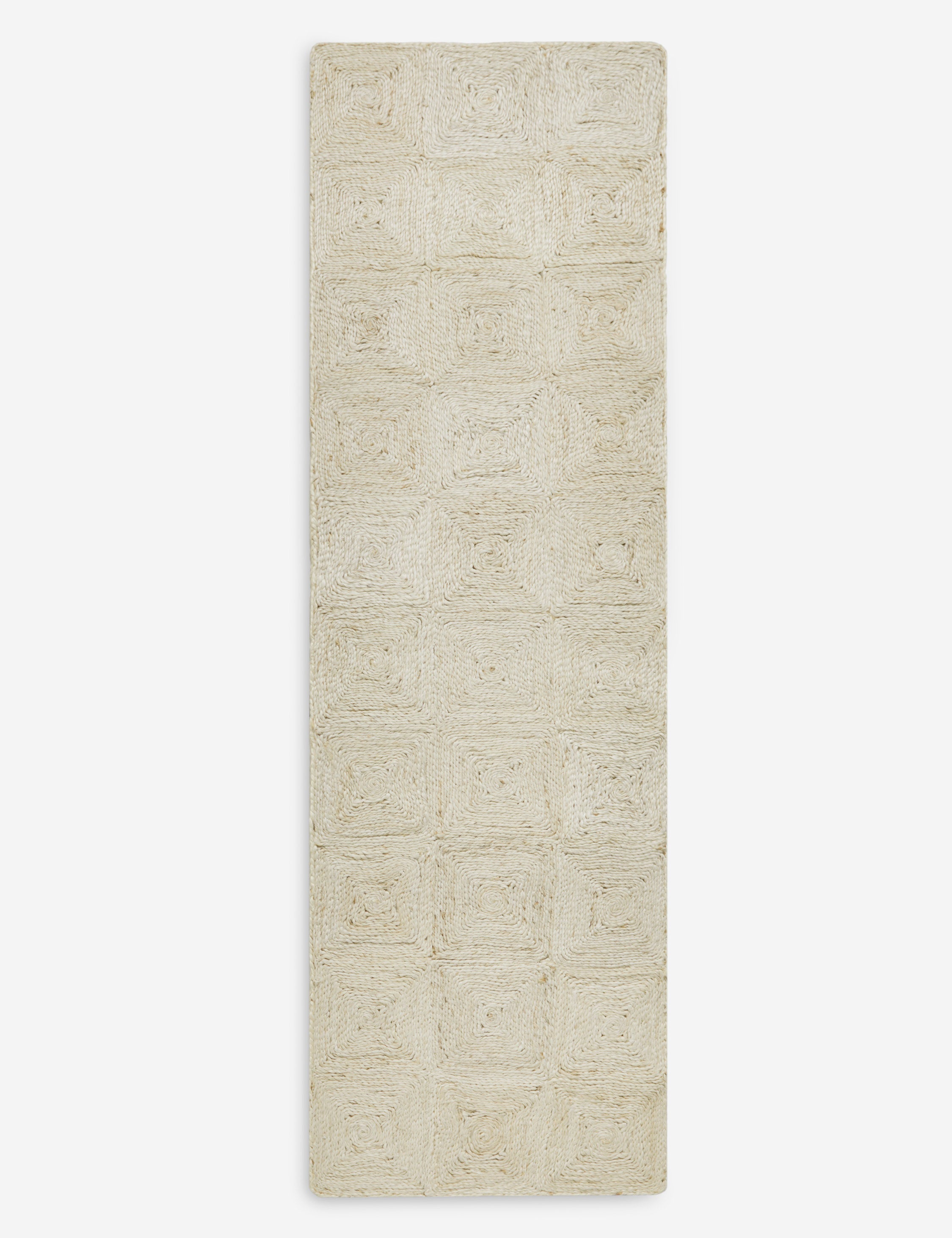Haven Handmade Jute Rug | Handwoven Grid Design by Jake Arnold
