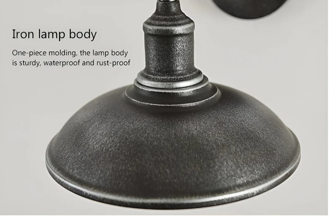 Brix Outdoor Wall Lamp | IP65 Waterproof, Cast Iron