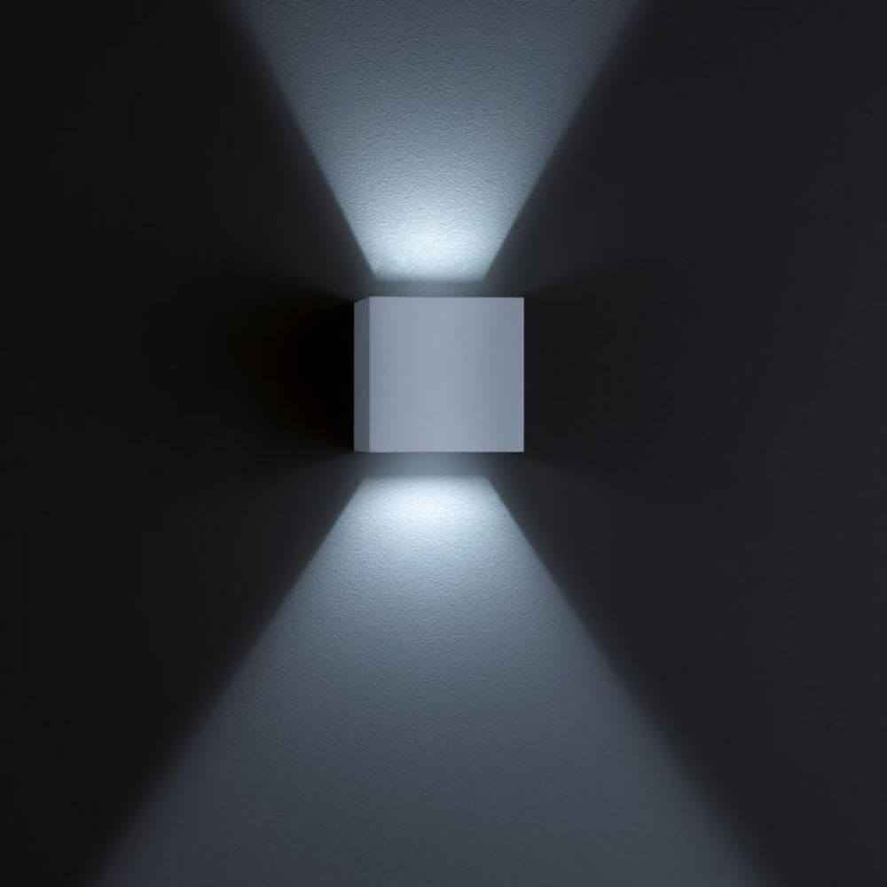 Siri LED Outdoor Wall Lamp | IP54, Nickel-Matt Finish