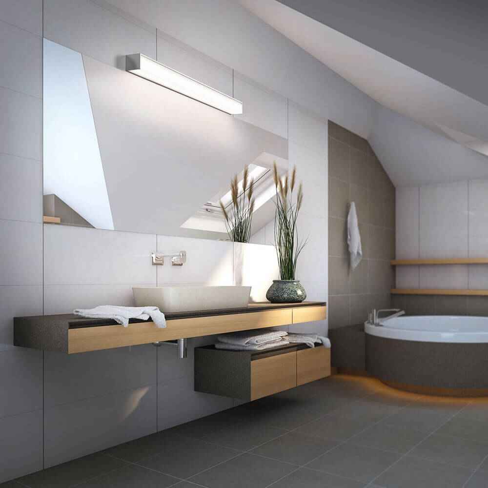 Nok LED Wall Light | IP44 Chrome, Versatile for Kitchen & Bathroom
