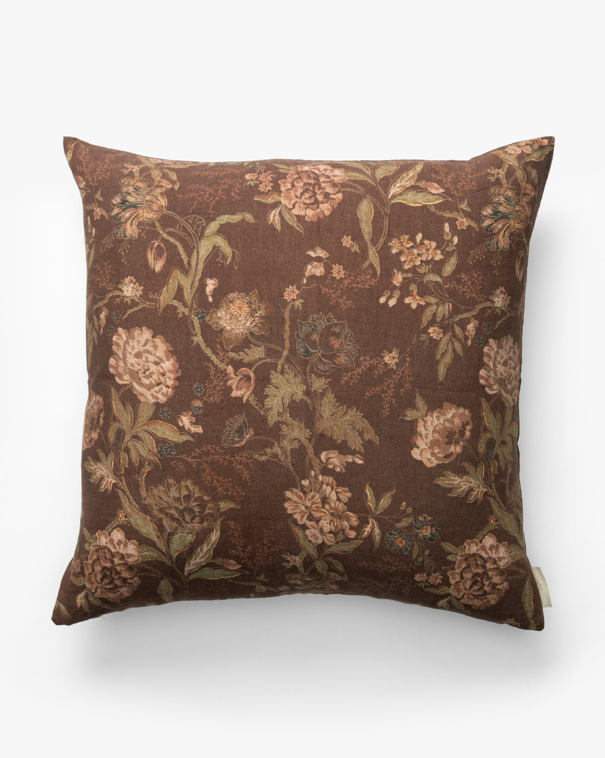 Bristol Pillow Cover  Vintage Floral Design in Earthy Tones