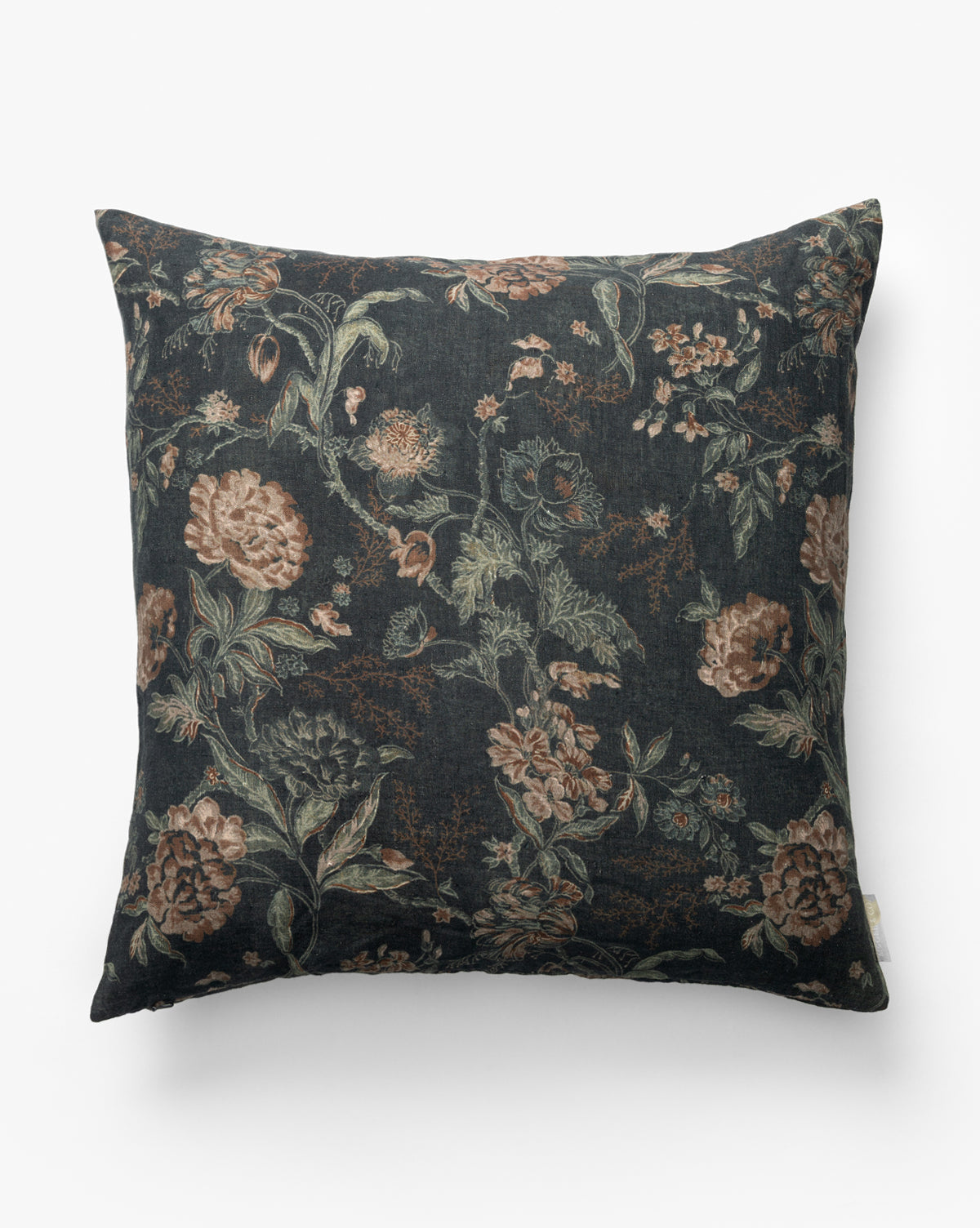 Bristol Pillow Cover  Vintage Floral Design in Earthy Tones