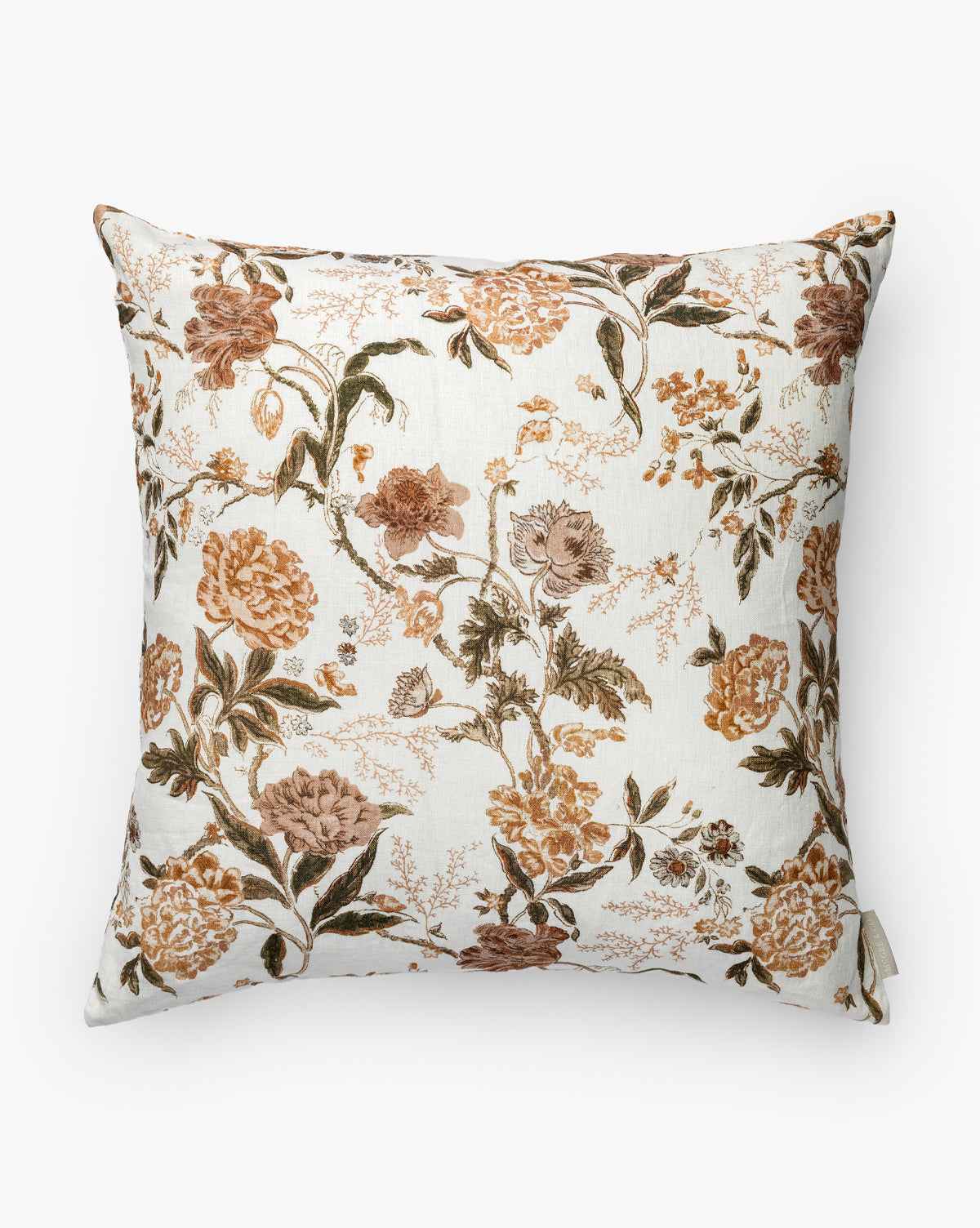 Bristol Pillow Cover  Vintage Floral Design in Earthy Tones