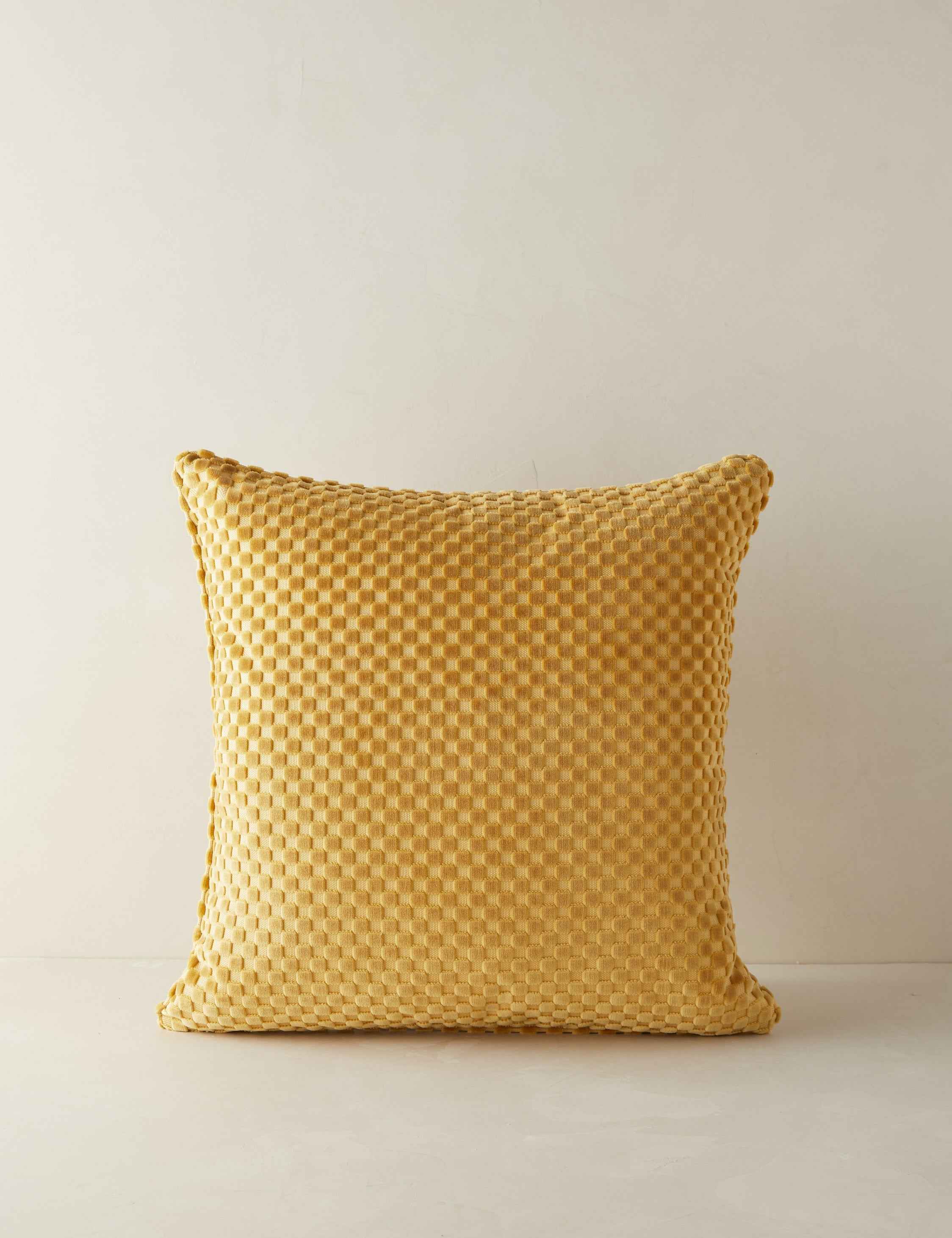 Bello Velvet Pillow | High-Low Checker Pattern, Textural Design