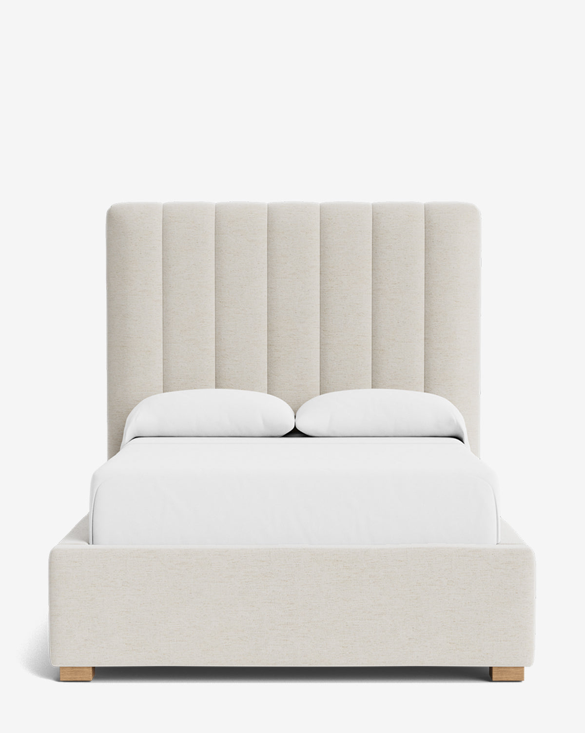 Bello Bed Tall Headboard  Fully Upholstered, Customizable Fabrics