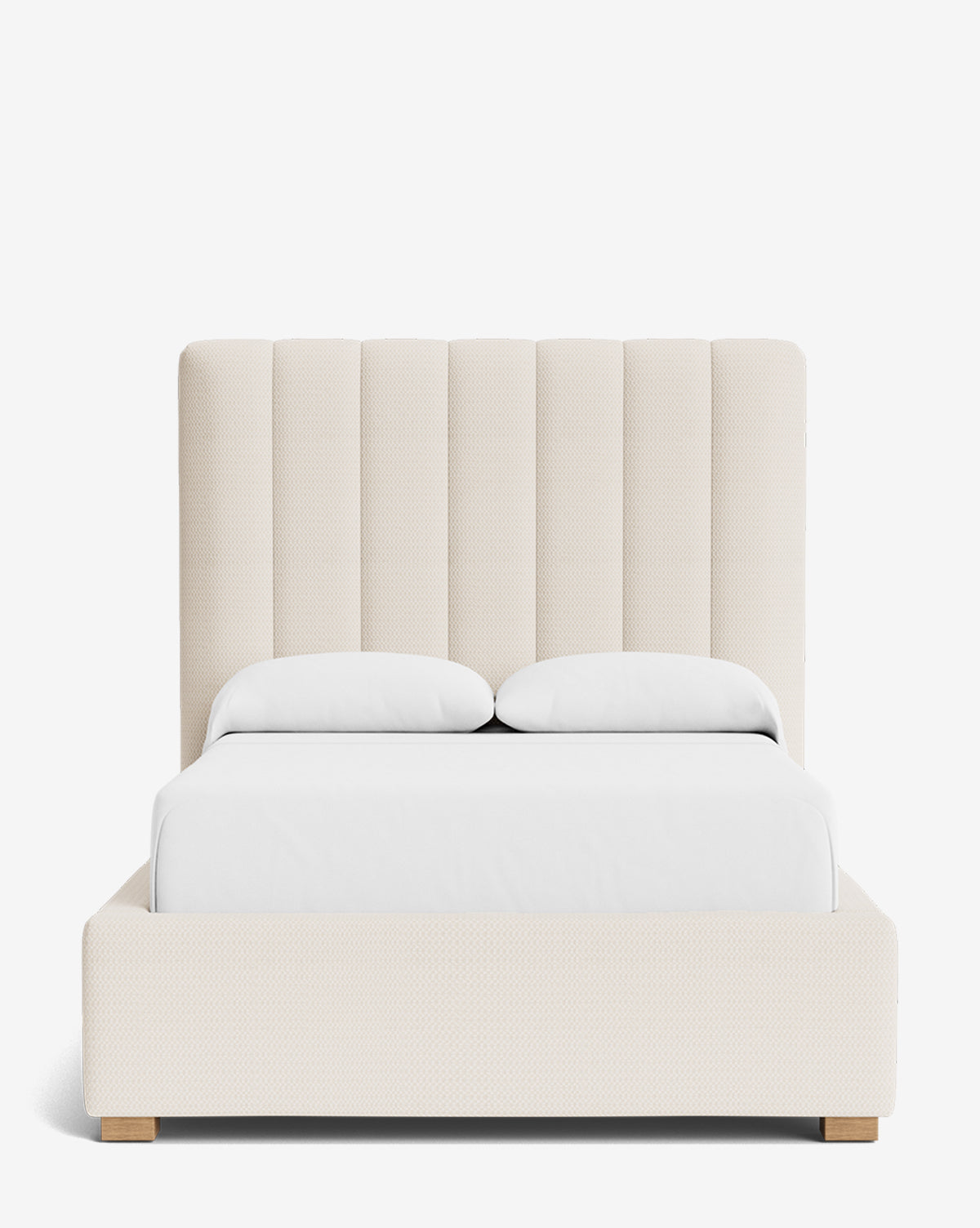 Bello Bed Tall Headboard  Fully Upholstered, Customizable Fabrics