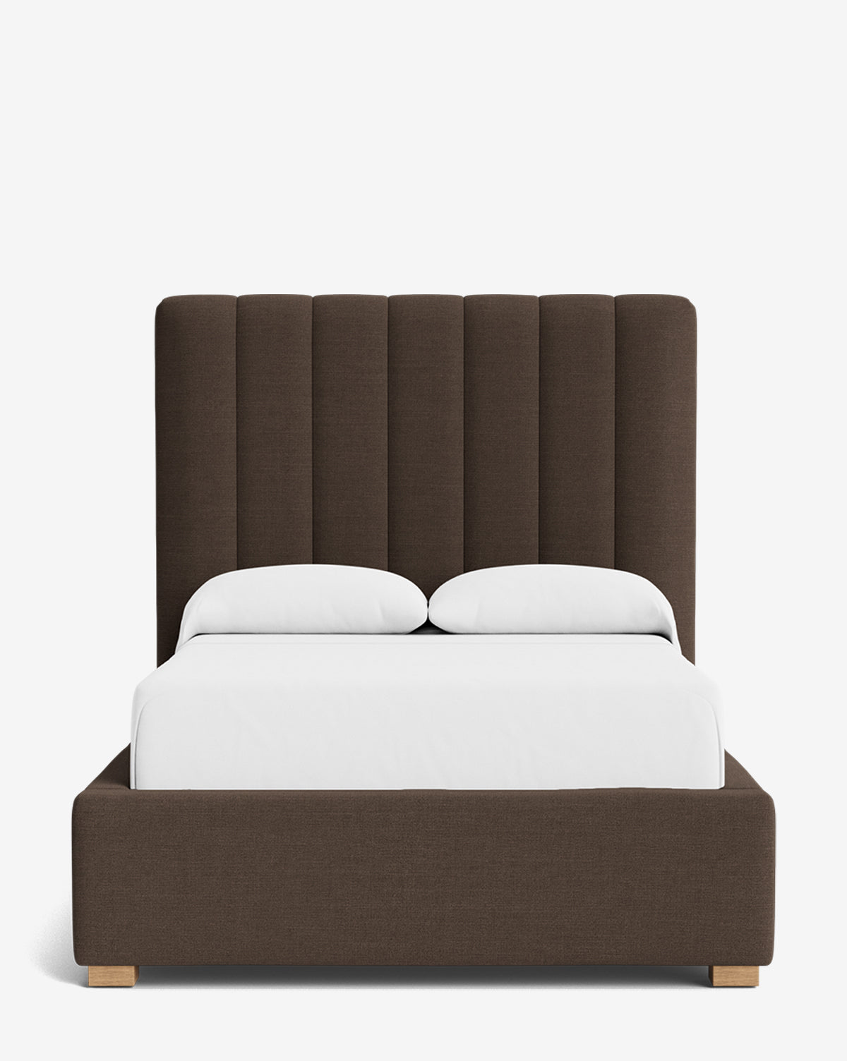 Bello Bed Tall Headboard  Fully Upholstered, Customizable Fabrics