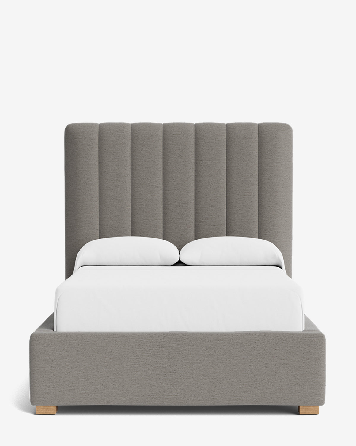 Bello Bed Tall Headboard  Fully Upholstered, Customizable Fabrics