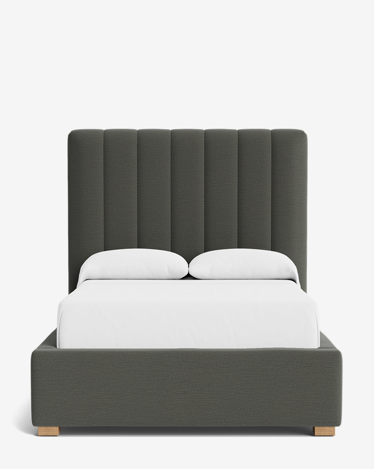 Bello Bed Tall Headboard  Fully Upholstered, Customizable Fabrics