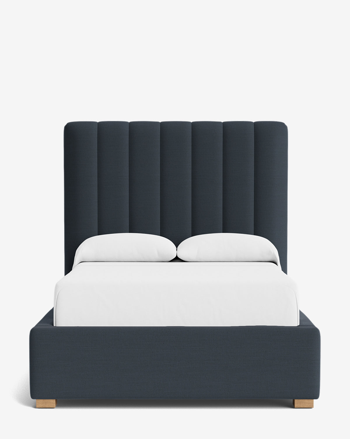 Bello Bed Tall Headboard  Fully Upholstered, Customizable Fabrics