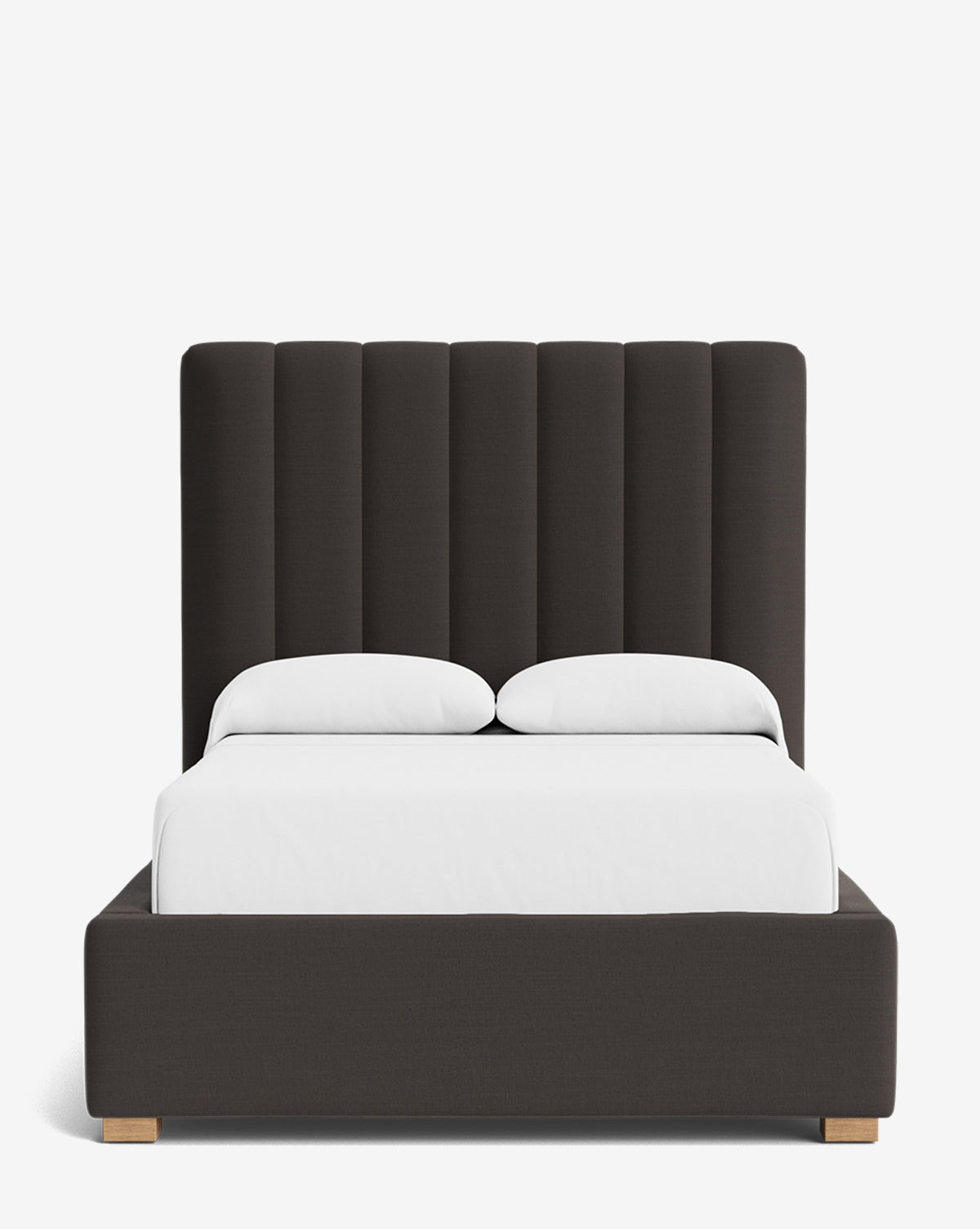 Bello Bed Tall Headboard  Fully Upholstered, Customizable Fabrics
